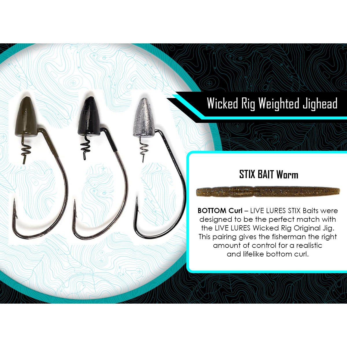 Wicked Rig Weighted O.G. (3PK) – Live Lures
